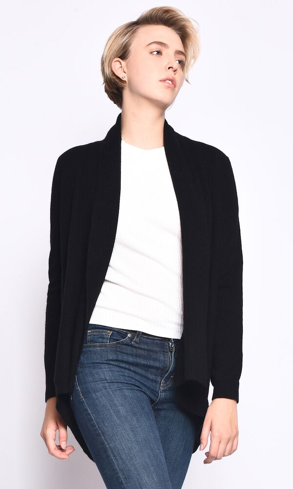 Cashmere open cardigan clearance
